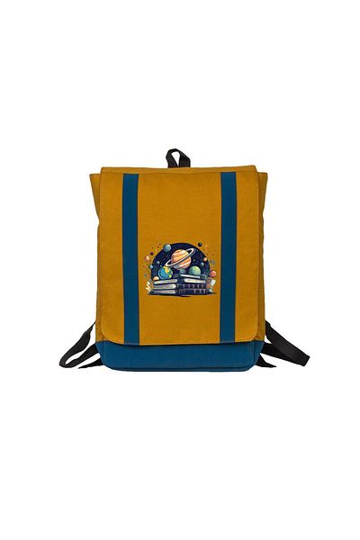 Z zepplin Book Planets Yellow Backpack