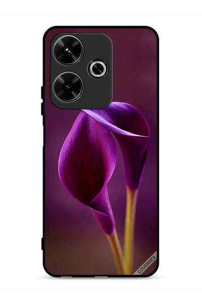 Covernex غطاء حماية لهاتف شاومي ريدمي 13 4G بنقشة زهرتين جميلتين