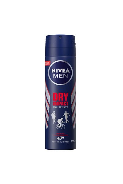 NIVEA Dry Impact Deodorant Spray for Men, 150ml
