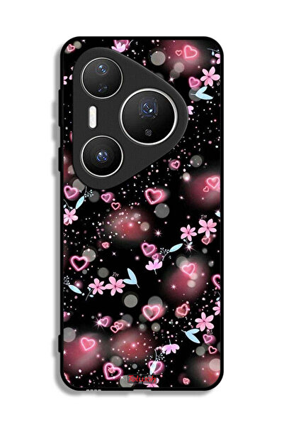 Tolwak غطاء حماية لهاتف هواوي بيورا 80 برو بلس برسومات قلوب وأزهار صغيرة