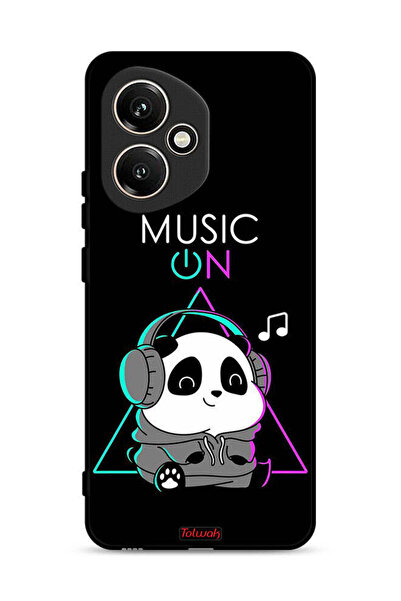 Tolwak غطاء حماية لهاتف Honor 400 بطبعة موسيقى الباندا
