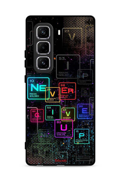 Tolwak Infinix Hot 50 Pro 4G Protective Case Cover Never Give Up Art