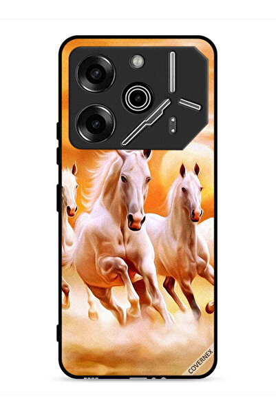 Covernex غطاء حماية لهاتف تكنو بوفا 6 برو 5G بطبعة خيول تركض