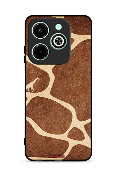 Tolwak غطاء حماية لهاتف Infinix Hot 40i 4G بنقشة زرافة