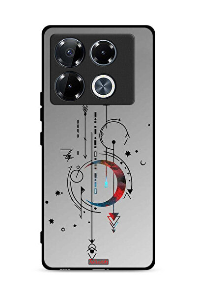 Tolwak غطاء حماية لهاتف Infinix Note 40 Pro 5G بنقشة فنية للقمر والسهام