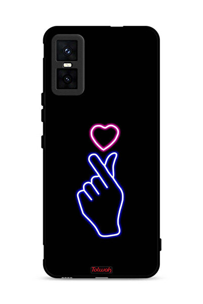 Tolwak غطاء حماية لهاتف Infinix GT 30 Pro بنقشة قلب سناب