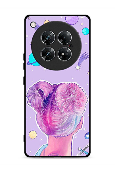 Covernex غطاء حماية لهاتف إنفينيكس زيرو 40 برسومات فتاة ونجوم الفضاء