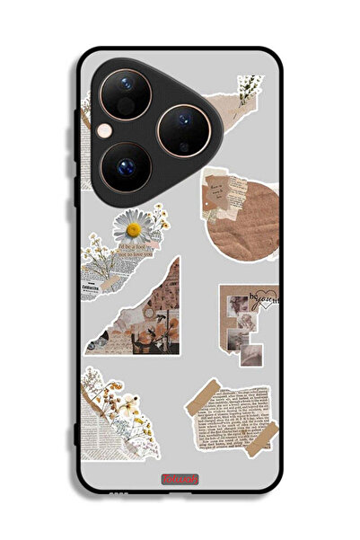 Tolwak غطاء حماية لهاتف هواوي بيورا 80، قطع من الملصقات الورقية