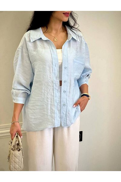 JESSE STORY Women's Oversize Modal Shirt 75 cm
