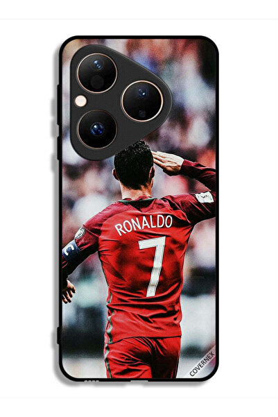 Covernex غطاء حماية لهاتف هواوي بيورا 80 بتصميم تحية رونالدو للجمهور