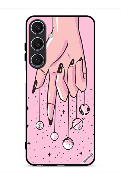 Covernex Samsung Galaxy A26 Protective Case Cover Planets Hanging From Fingers