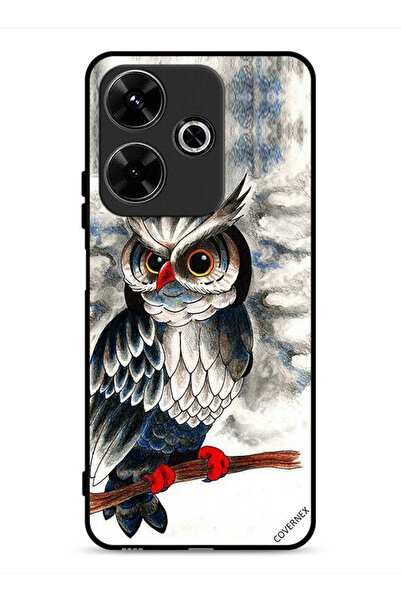 Covernex غطاء حماية لهاتف شاومي ريدمي 13 4G برسومات بومة فنية