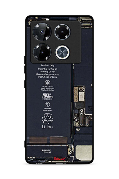 Tolwak غطاء حماية لهاتف Infinix Note 40 Pro 5G بنمط دائرة الهاتف