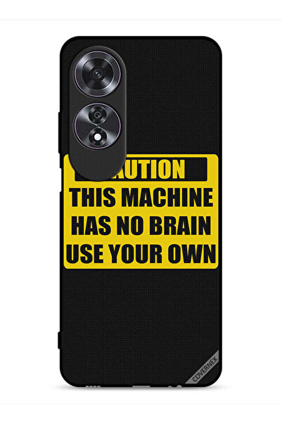 Covernex غطاء حماية لهاتف Oppo A60 تحذير: هذا الجهاز لا يحتوي على دماغ استخدم...