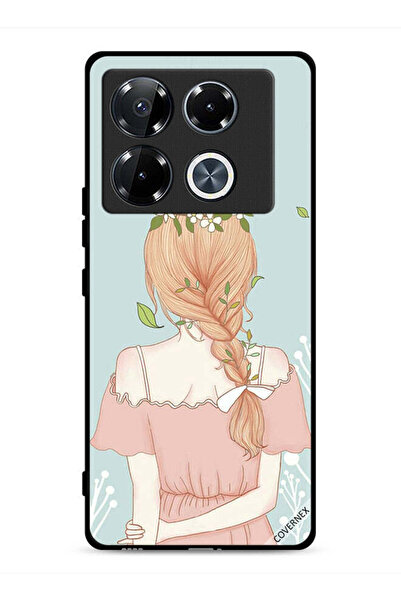 Covernex غطاء حماية لهاتف Infinix Note 40 Pro Plus 5G برسم فتاة واقفة لطيفة