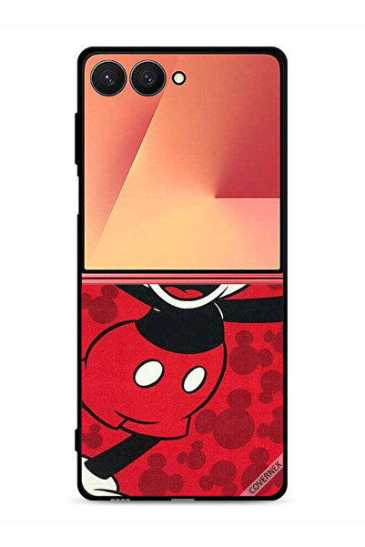 Covernex غطاء حماية لهاتف Samsung Galaxy Z Flip7 ميكي ماوس سعيد