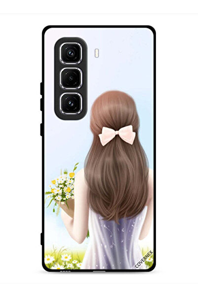 Covernex غطاء حماية لهاتف Infinix Hot 50 Pro 4G بطبعة فتاة جميلة