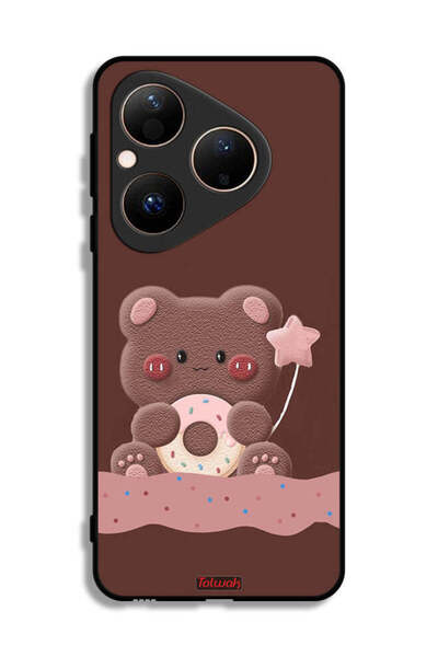 Tolwak غطاء حماية هواوي بيورا 80 على شكل دب دونات