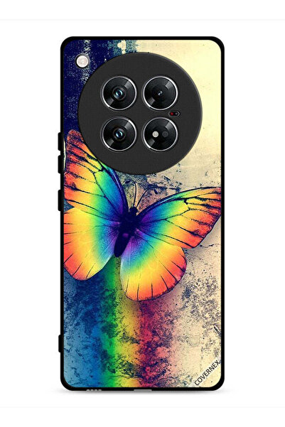 Covernex غطاء حماية لهاتف Infinix Zero 40 بتصميم فراشة قوس قزح عتيقة