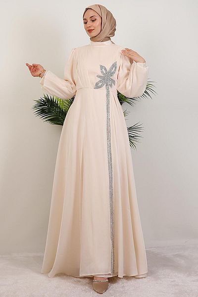 GİYZAMİLA Stoned Clover Dress Melon
