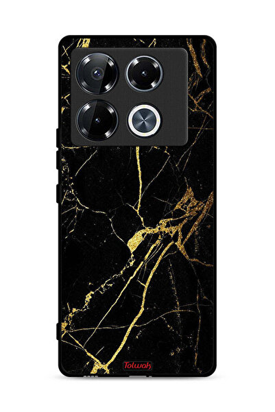 Tolwak غطاء حماية لهاتف Infinix Note 40 Pro Plus 5G، رخامي متصدع