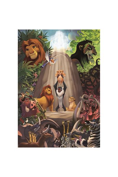 Lion Disney The Lion King Legacy Puzzle Compact Clementoni with 1000 pieces