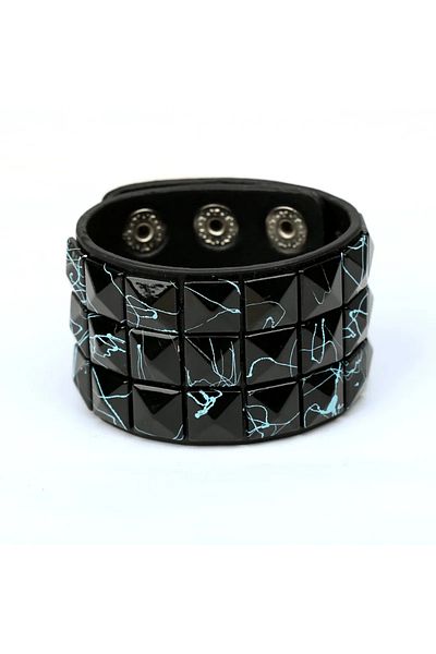 Choice 4 24cm Fashion 9 Colors Double Belt Leather Wrist Friendship Big Wide Bracelet For Male Female Buckl