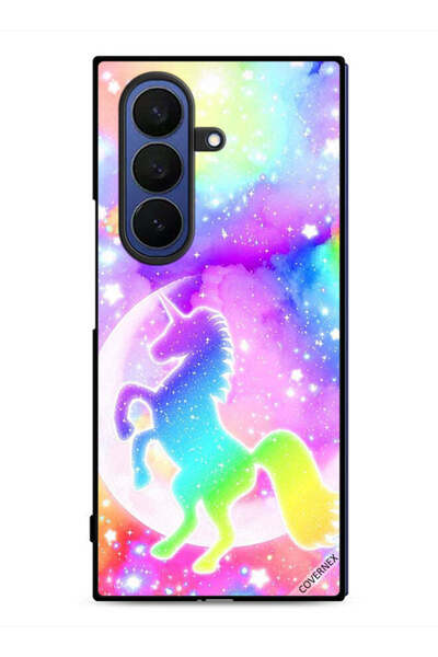 Covernex Samsung Galaxy Z Fold7 Protective Case Cover Rainbow Unicorn