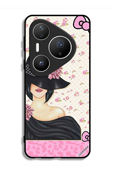 Covernex غطاء حماية لهاتف هواوي بيورا 80 برو بلس بتصميم قبعة فتاة