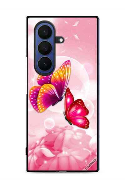 Covernex غطاء حماية لهاتف سامسونج جالاكسي زد فولد 7 بنقشة فراشات لطيفة