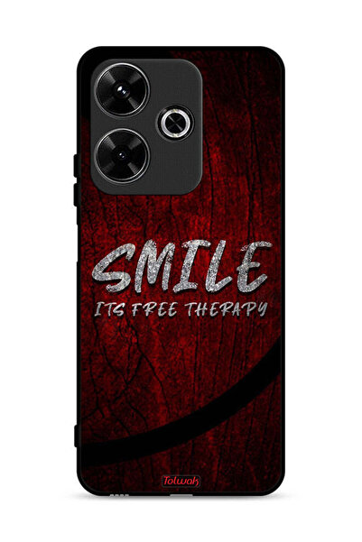 Tolwak Xiaomi Redmi 13 4G Protective Case Cover Smile Its Free Therapy