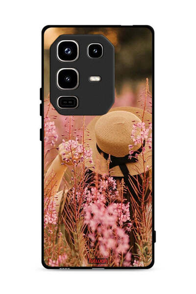 Tolwak غطاء حماية لهاتف Infinix Note 50 Pro 4G، قبعة فتاة مزينة بالزهور