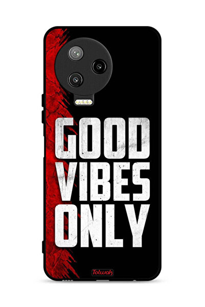 Tolwak غطاء حماية لهاتف Infinix Note 12 Pro 4G - Good Vibes Only