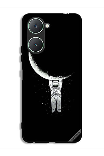 Covernex غطاء حماية لهاتف Vivo Y18i 4G، صورة رائد فضاء معلق على القمر