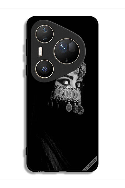 Covernex غطاء حماية فائق لهاتف هواوي بيورا 80، عيون جميلة لفتاة ذات وجه مجوهرات