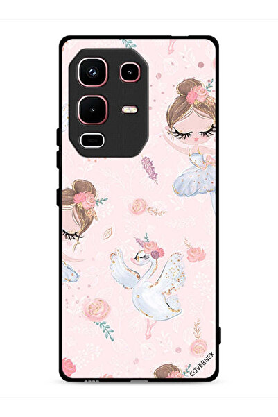 Covernex غطاء حماية لهاتف Infinix Note 50s بطبعة فتاة وزهور