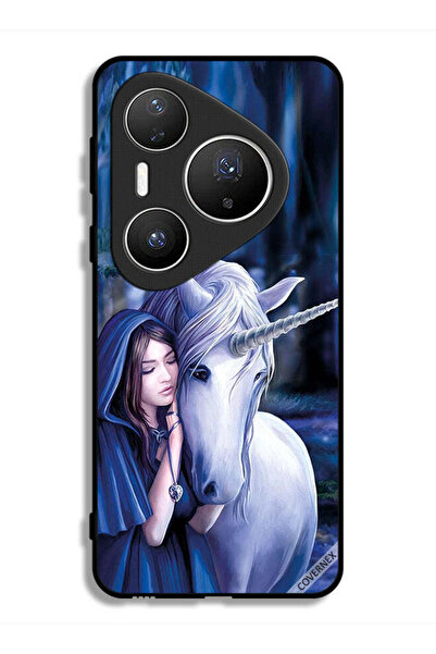 Covernex غطاء حماية هواوي بيورا 80 برو بلس بتصميم فتاة وحيد القرن المحبوبة