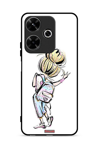 Tolwak غطاء حماية لهاتف شاومي ريدمي 13 4G بطبعة فتاة العودة إلى المدرسة