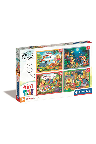 Winnie The Pooh Disney Winnie de Pluș Fun Days Forever Puzzle 4-în-1 Clementoni