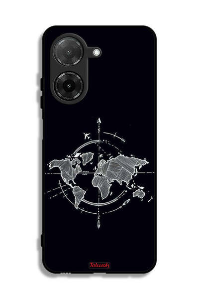 Tolwak غطاء حماية Xiaomi Redmi A5 4G برسومات البوصلة