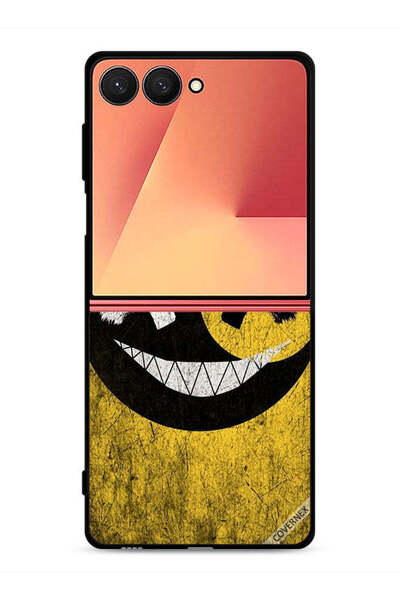 Covernex غطاء حماية لهاتف Samsung Galaxy Z Flip7 برسومات وجه مارشميلو