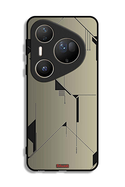 Tolwak غطاء حماية فائق من هواوي بيورا 80 بتصميم فني تجريدي بسيط