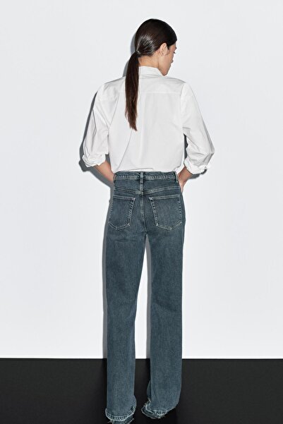 Massimo Dutti Orta bel İspanyol paça jean