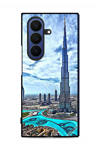 Covernex غطاء حماية لهاتف سامسونج جالاكسي زد فولد 7، برج خليفة، غيوم تلامس ال...