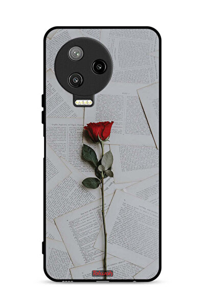 Tolwak غطاء حماية لجهاز Infinix Note 12 Pro 4G وردي على ورق