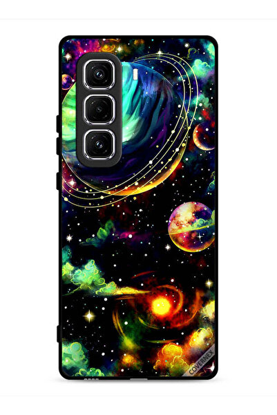 Covernex غطاء حماية لهاتف Infinix Hot 50 Pro 4G بنقشة نباتات زحل