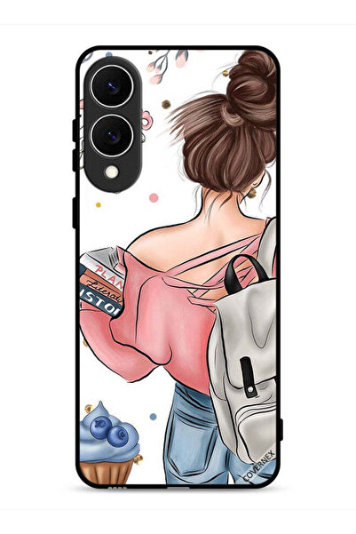 Covernex غطاء حماية لهاتف سامسونج جالاكسي إس 25 إيدج برسومات كتب وفن يد فتاة