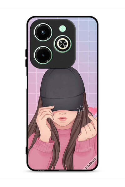 Covernex غطاء حماية لهاتف Infinix Hot 40i 4G بطبعة Snap Love Cap Girl