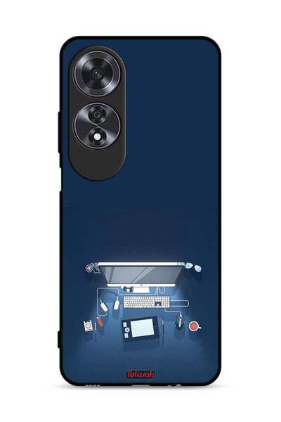 Tolwak غطاء حماية لجهاز Oppo A60 - فن مكتب الكمبيوتر