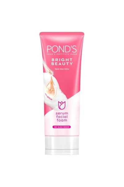 Ponds POND'S Bright Beauty Serum Facial Foam, with Niacinamide and 4D Hyaluronic Acid Complex, 100g Packag